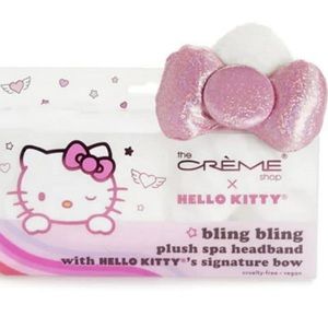 The Crème Shop x Hello Kitty Y2K Bling Bling Plush Spa Headband NIB